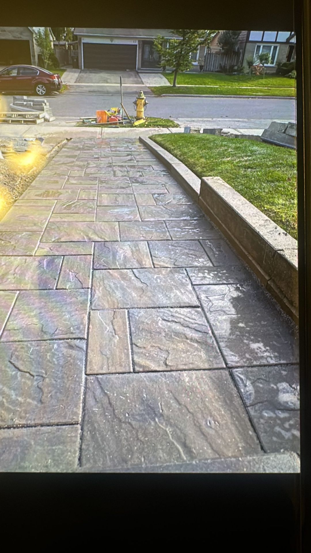 Premium interlocking pavers laid in pattern for a luxury GTA driveway